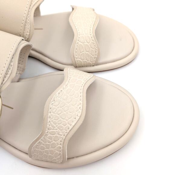 Dolce Vita Aperol Scalloped Slide Sandal Women's Slip-On Ivory Size US6.5 - Picture 10 of 10